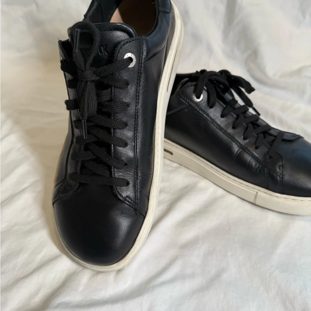 Birkenstock Bend Low Black Leather Sneakers EU 43 US 10–10.5 GUC - Picture 3 of 11